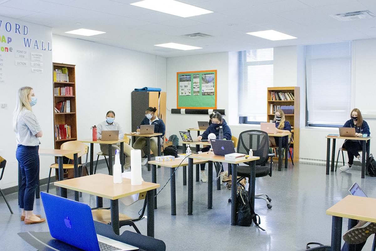 Students in classroom 